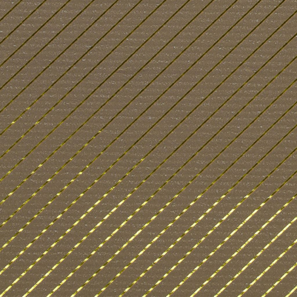 Geschenkpapier Streifen Muster 70cm x 2m Rolle taupe / gold Produktbild 