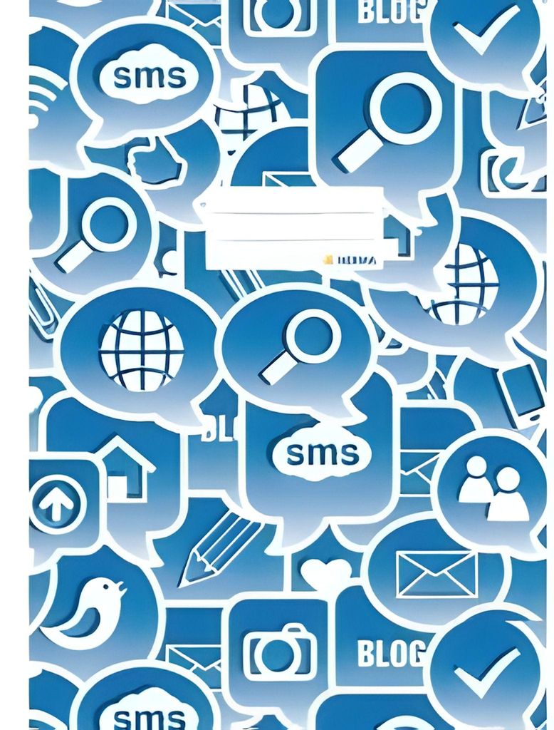 HERMA Heftschoner ́Social Icons ́, DIN A4, aus PP, blau