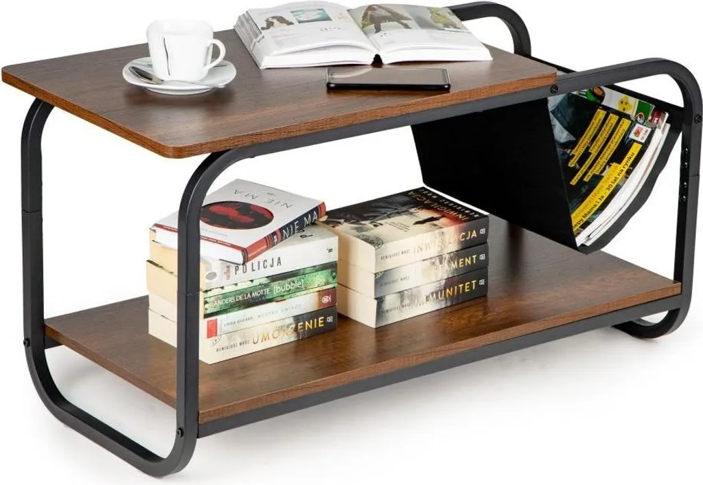Table basse pour petit salon - Gain de place avec rangement intégré loft
