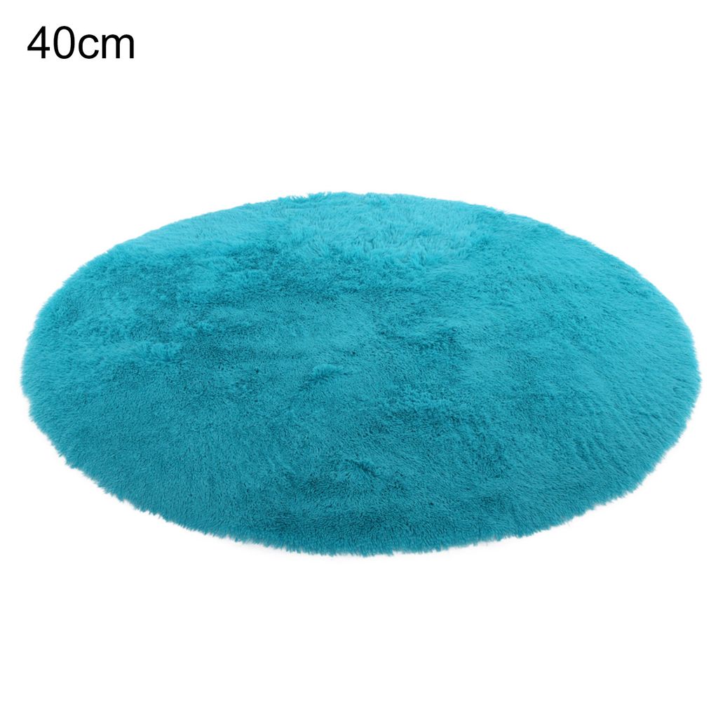 Bodenmatte dickere weiche Polyester Wohnzimmer bequem zu benutzen Teppich für Zuhause-Blau ,Größen:40cm