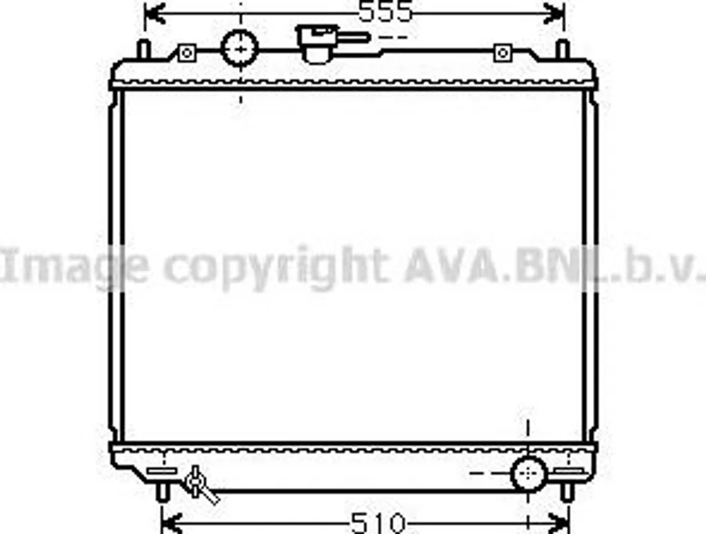 Radiateur Moteur AVA MT2181 OE MB340050 pour Mitsubishi Pajero Fiable