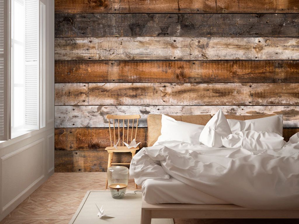 Vlies Fototapete Holz 400x280 cm Tapeten Wandtapete XXL Bretter Holzoptik Holzwand f-B-0125-a-a