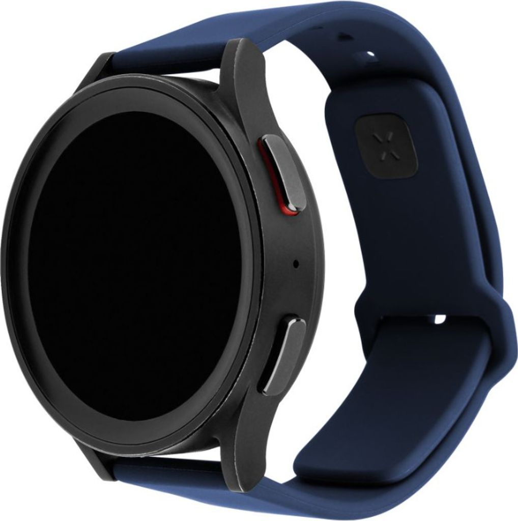 Armband für Smartwatch, Fixed Silicone Strap 20 mm, Dunkelblau