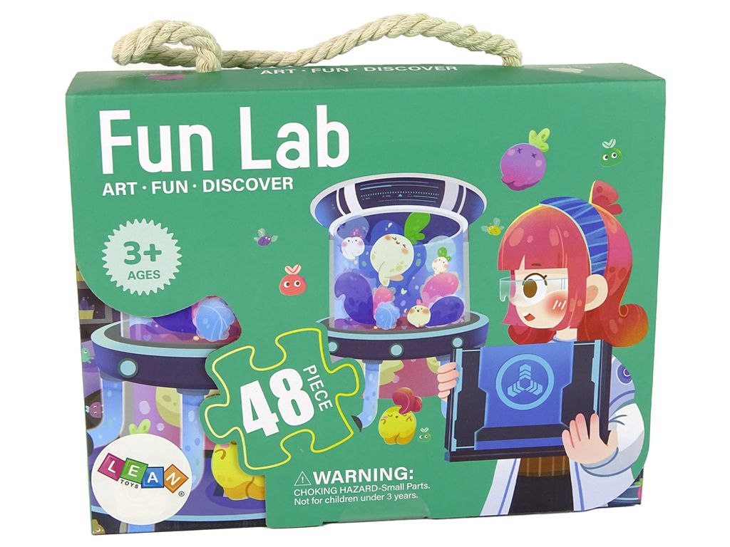 Lean Toys Puzzles für Kinder. Laborpuzzle mit 48 Elementen.