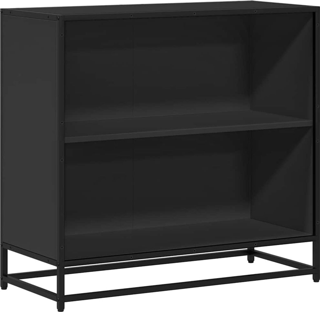 Bücherregal Schwarz 80,5x35x76 cm Holzwerkstoff