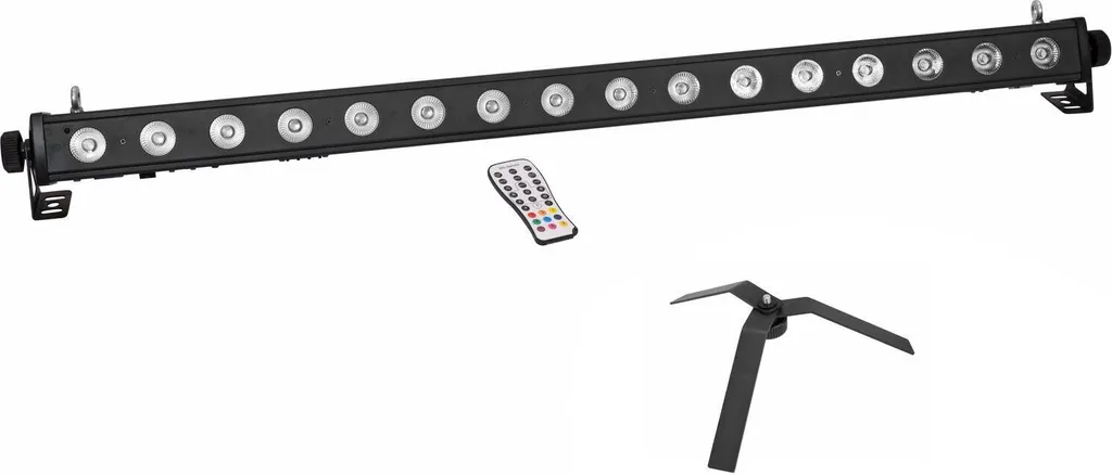 Pack barre LED PIX-16 Eurolite avec socle FS-4 pour pose au sol stable