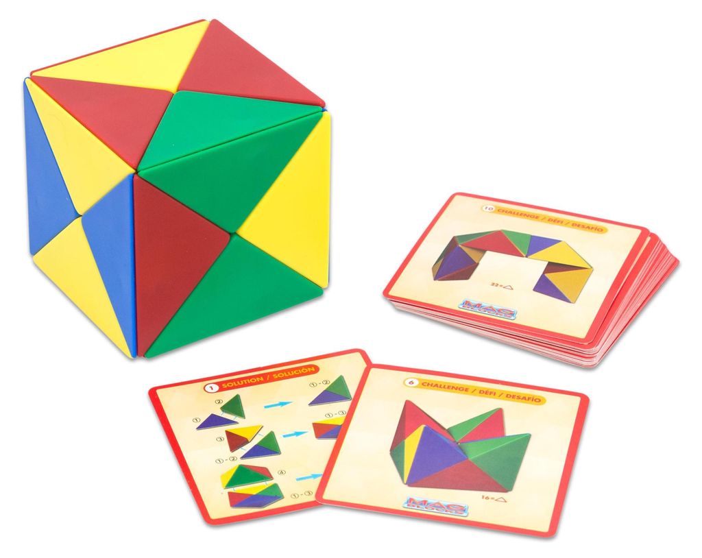 Cubi magnetici Betzold composti da 24 tetraedri colorati, Immagine del prodotto 