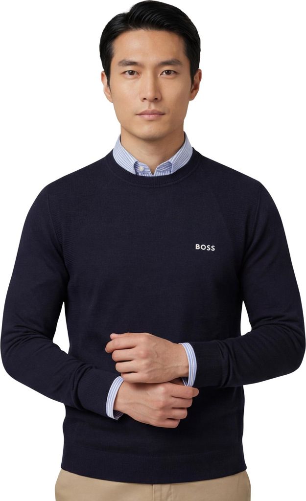Boss Green Hemd dunkelblau langarm