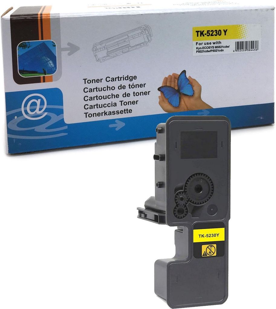 1x D&C Toner kompatibel ersetzt TK-5230 für Kyocera Ecosys M5521CDW M5521CDN P5021CDN P5021CDW - Yellow 2.200 Seiten