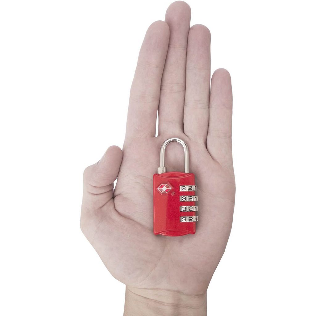 2er Set TSA-Gepäckschlösser Rot & Blau 4-Stellig Produktbild 3