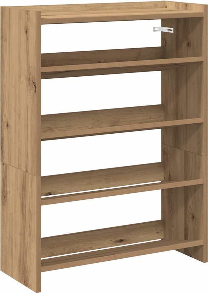 Schuhregal Artisan-Eiche 60x25x81 cm Holzwerkstoff