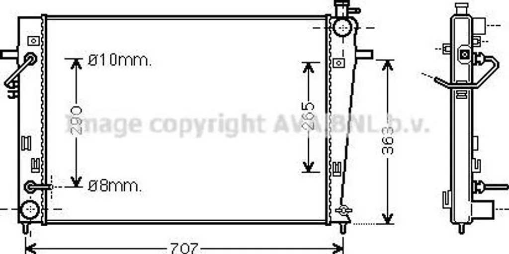 Radiateur Moteur pour Tucson et Sportage - Remplacement Pièce Origine