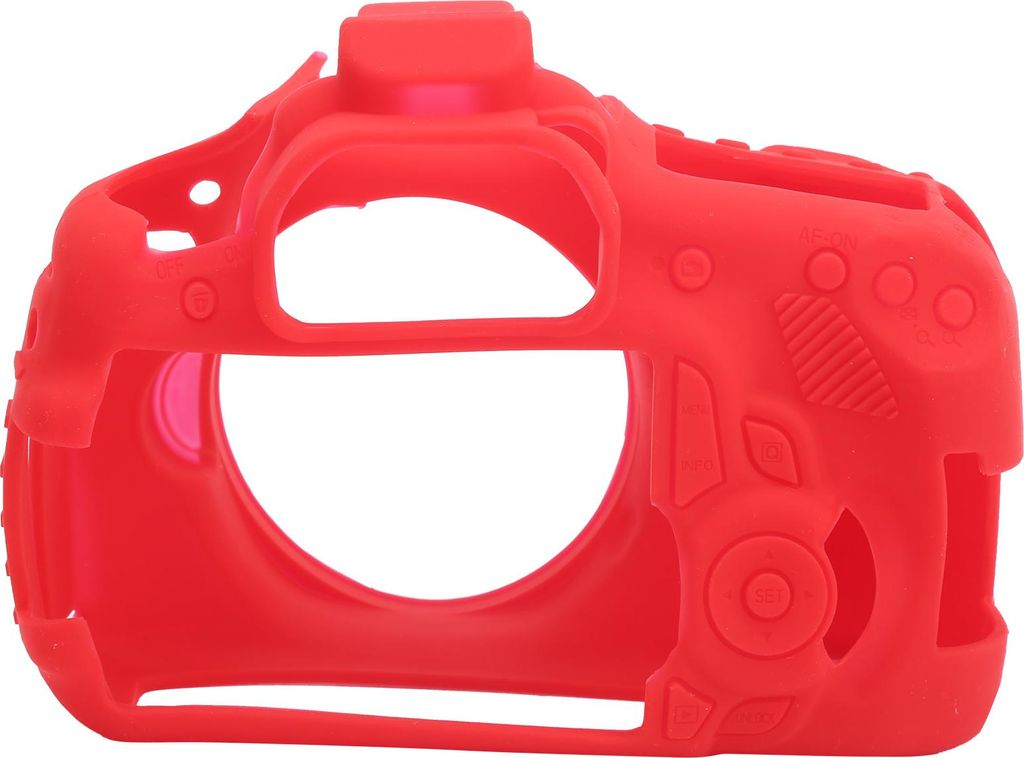 Rutschfeste, verschleißfeste Silikon-Kameraabdeckung, weiche SLR-Schutzhülle für Canon 60D-Kamera (rot)