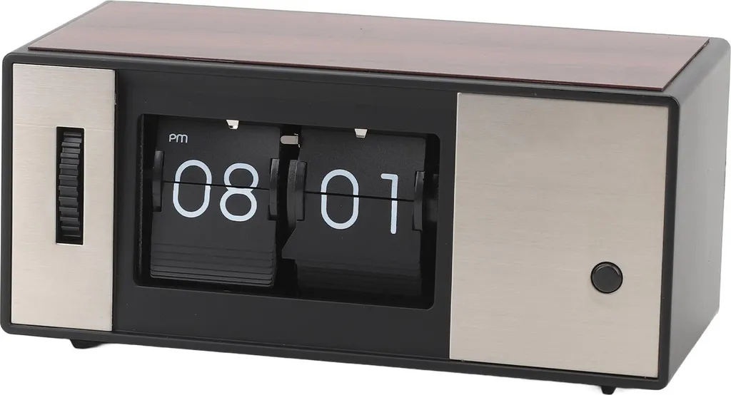 Horloge de table vintage style flip clock mécanique pour décoration
