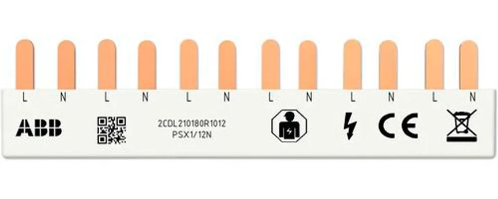 Barre de phase ABB Flexline PSX1/12N 1 pôle pour disjoncteur peignable