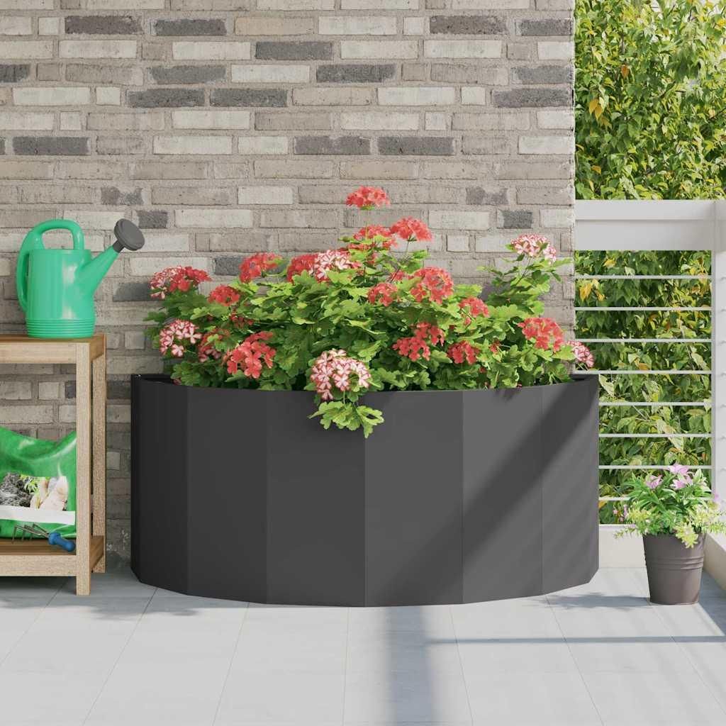 Maison Exclusive - Pflanzkübel Schwarz 120 x 60 x 50 cm Stahl