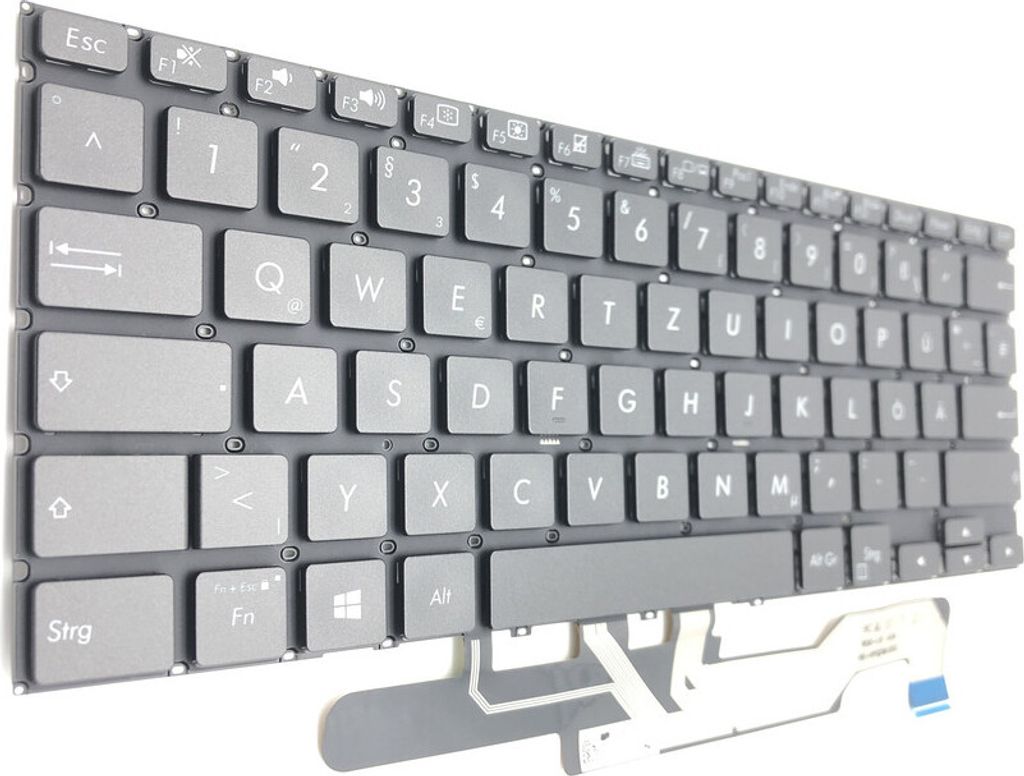 DEUTSCHE - Tastatur Keyboard Schwarz kompatibel für HP ZenBook Flip 13 UX362FA-EL231T