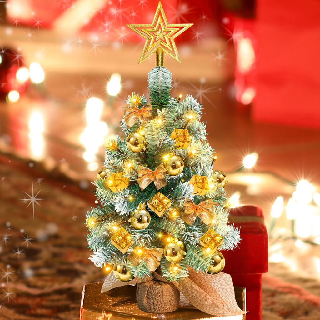 Jopassy Mini Weihnachtsbaum mit 30 warmweiß LEDs 8 Licht