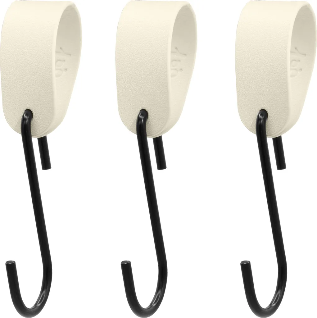 Natural Goods Berlin GARD Loop: Set 3 Appendiabiti Pelle Beige e Nero