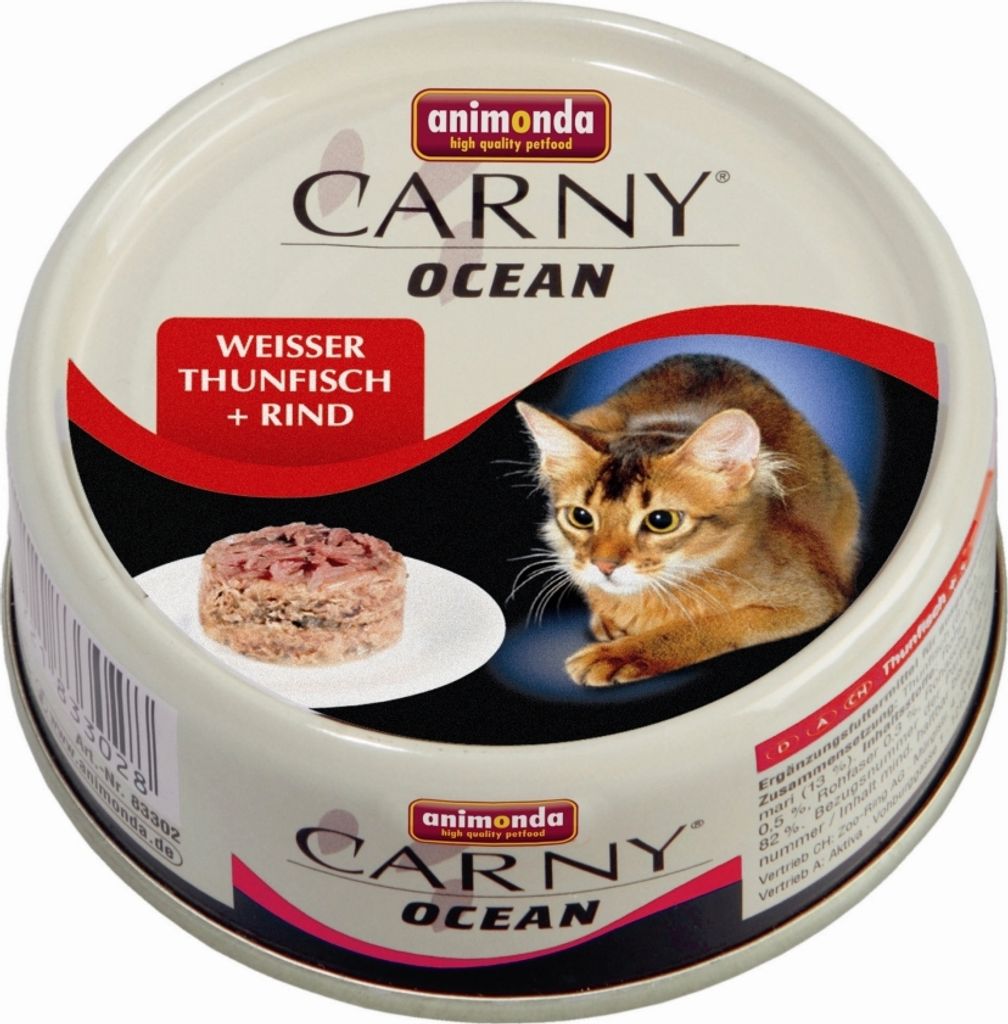 Animonda Carny Adult Ocean Weißer Thunfisch & Rind 80gx12