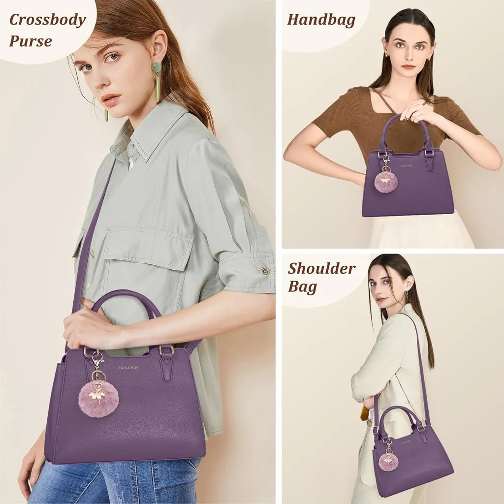 Sac à main noir en cuir pour le travail et sorties chic format moyen