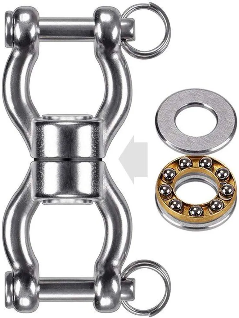 Raccord articulé en métal inox 316 pour tubes de taud et garde-corps