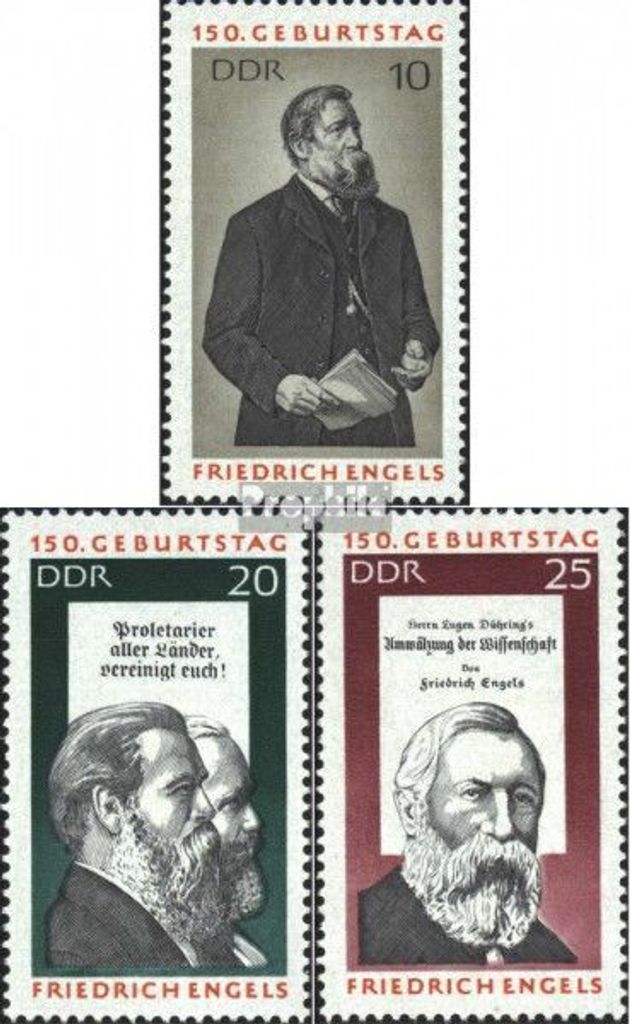 Briefmarken DDR 1970 Mi 1622-1624 (kompl.Ausg.) postfrisch Produktbild 