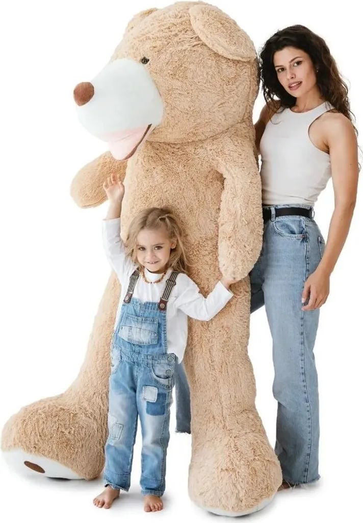 Ours en peluche géant 200 cm - Doudou XXL Moelleux pour Chambre Enfant