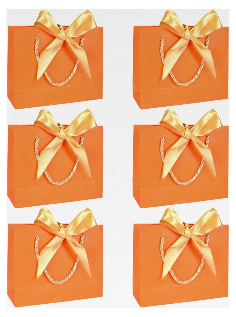 Geschenktaschen mit Krawatte, 6 Stück, aus Papier, große Geschenkbeutel, Papiertüten für Kleidung, elegante Einkaufstasche für Hochzeit, Weihn...