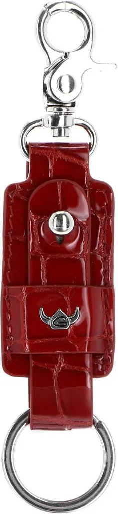 Keyholder Golden Head Cayenne Rosso Scuro | Regalo di Lusso in Pelle