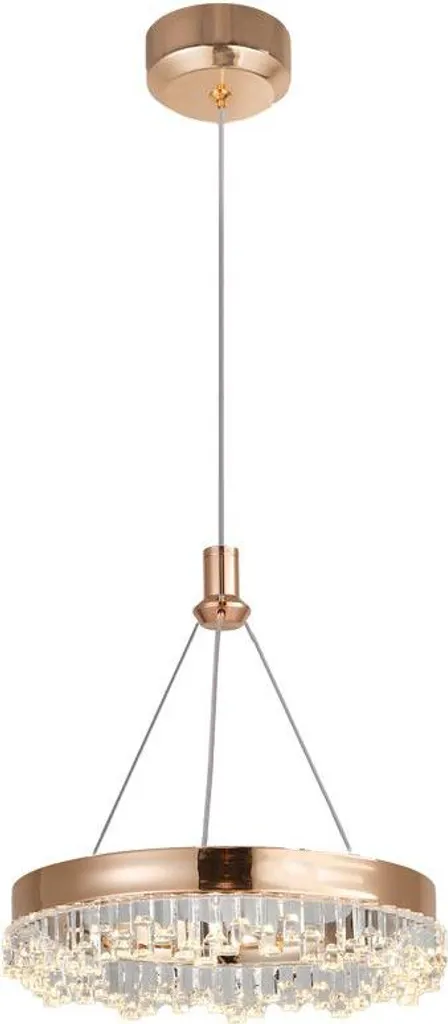 Toolight LHJ097-CP Gold Lampada Sospesa - Luce Glamour per Casa Moderna