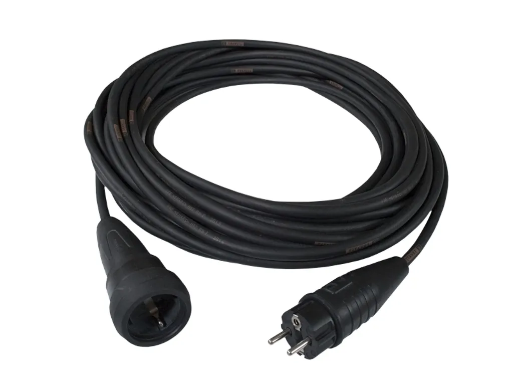 Câble d'extension Schabus 300110 noir 10m flexible et ultra résistant