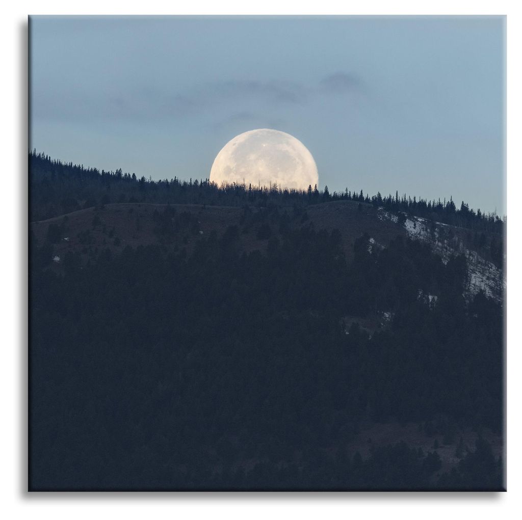Leinwanddruck „Natur - Aufgehender Mond“, 60 x 60 cm
