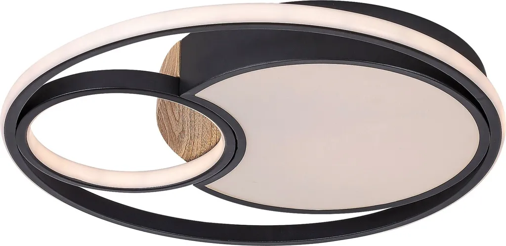 Plafoniera LED 81W Rabalux Leola 71044 Nero Rotonda con Telecomando