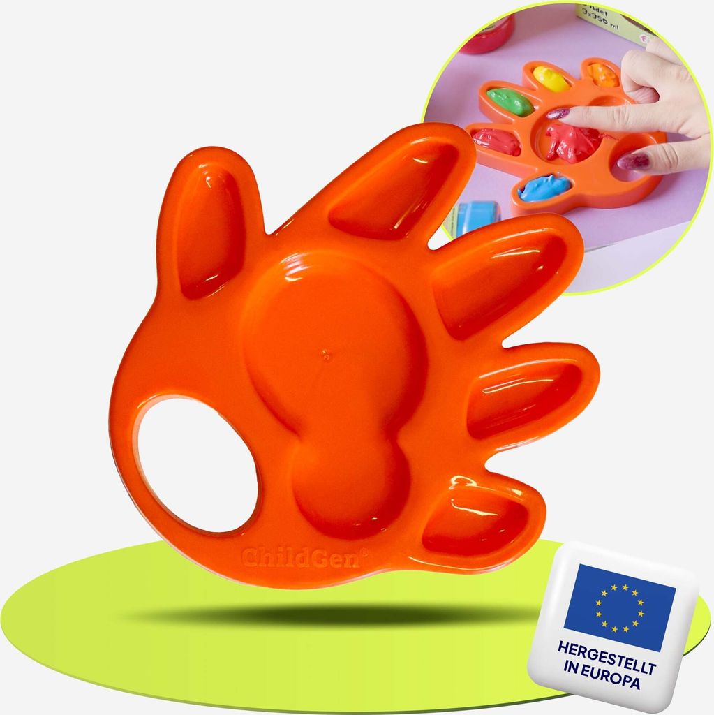Farbpalette ChildGen, Mischpalette für Kinder, BPA-frei, Farbenmischen, Mischpaletten, Farbmischpaletten, Geschenk für Kinder