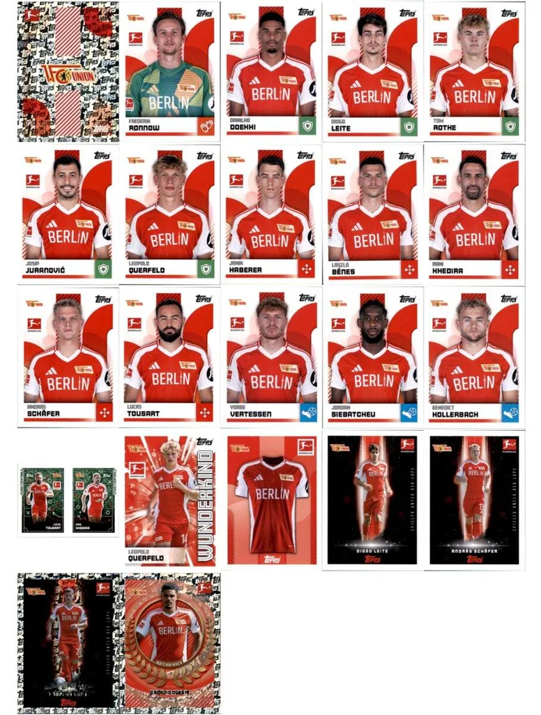 Pack Stickers Topps Bundesliga 2024-2025 Officiel du 1. FC Union Berlin