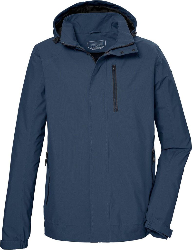 Killtec Funktionsjacke mit Kapuze für Herren wasserdicht, Größe:XL, Farbe:Dunkelblau
