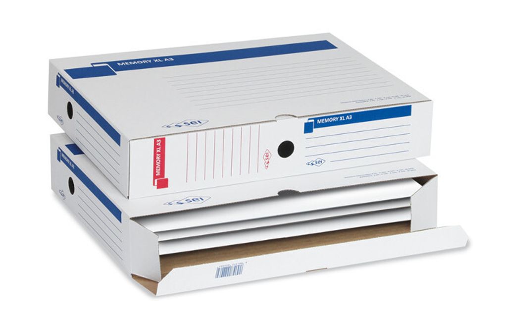 SEI Rota 673205 Dateiablagebox Karton, PVC Blau, Weiß