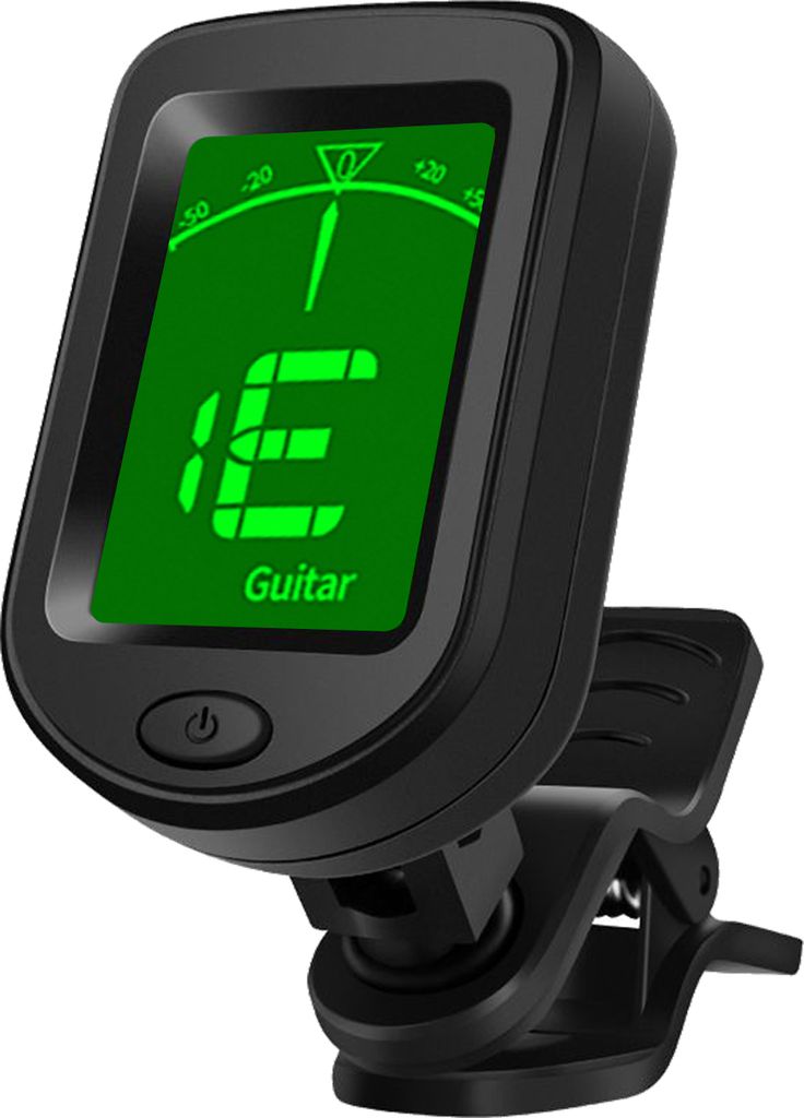T-02 Gitarová ladička Chromatická digitálna ladička na klip Obrázok produktu 