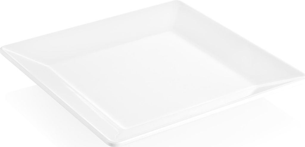 Teller DAY & NIGHT, 26 x 26 cm, weiß, Melamin