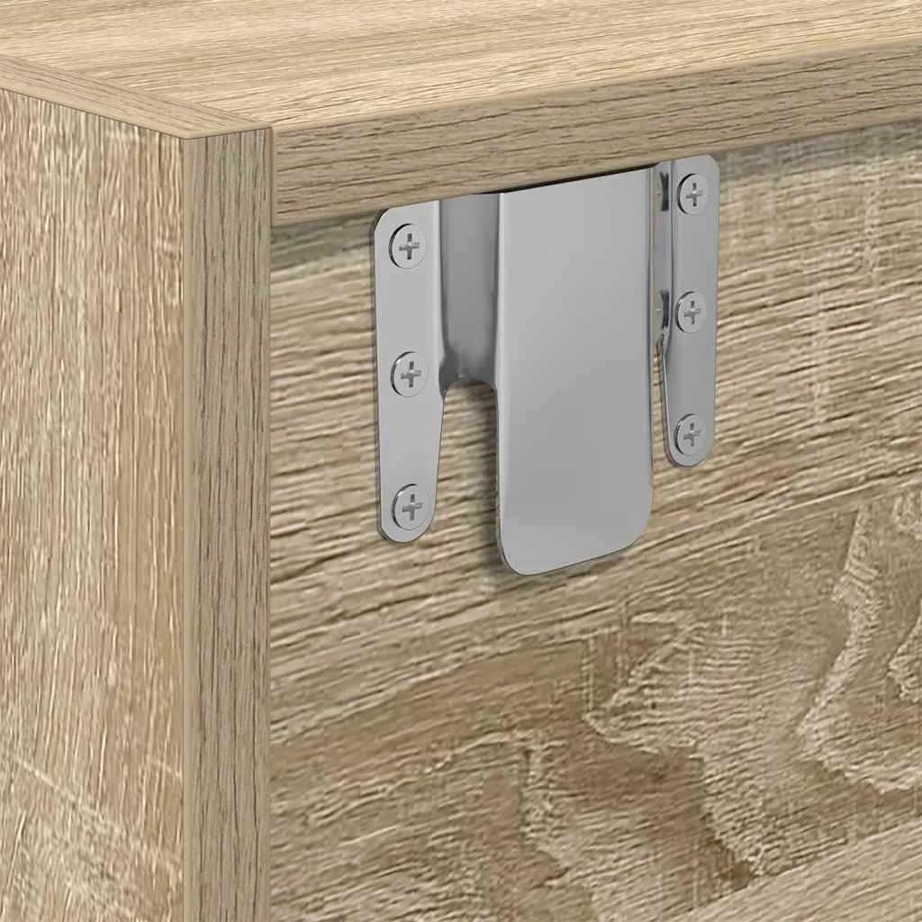 Meuble de télévision modulable 2 pièces Chêne Sonoma idéal petits espaces - 10