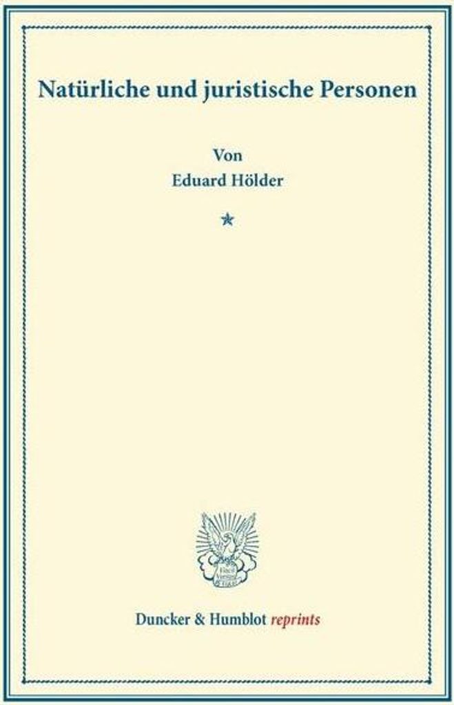 Natürliche und juristische Personen