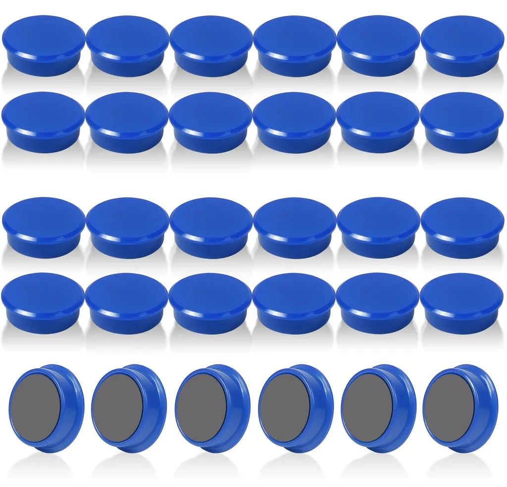 Aimants ronds de bureau bleus haute adhérence pour tableau d'affichage