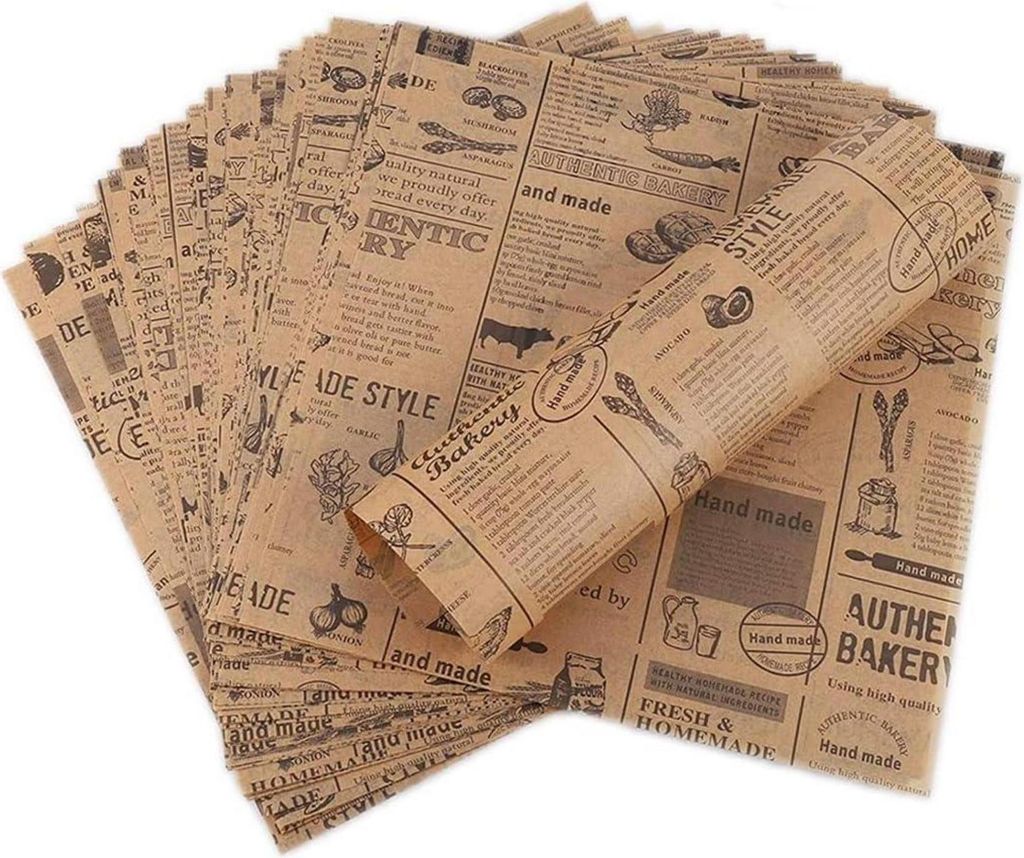 Hejo 100 Blätter Deli Papier für Burger, Pommes, Korb Produktbild 
