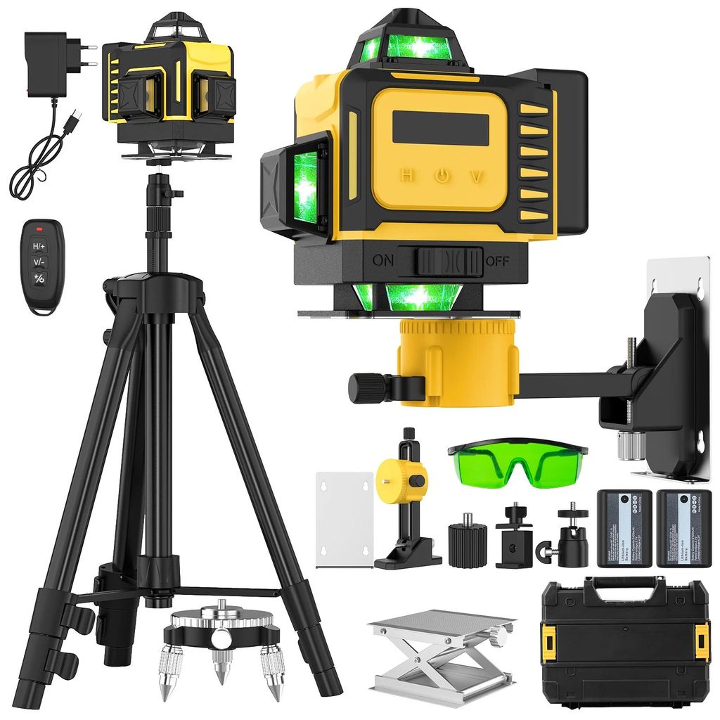 4D 16-Linien Grün Linienlaser - 360° Kreuzlinienlaser - Produktbild 