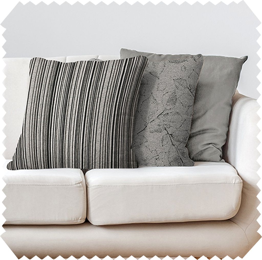 novely 3er-SET DEKOKISSEN MALCHIN - Kuschelweiche Sofakissen - Kissenbezug für Zierkissen in 40x40 cm - Farbe: 06 Steingrau | Ausführung: Kompl...