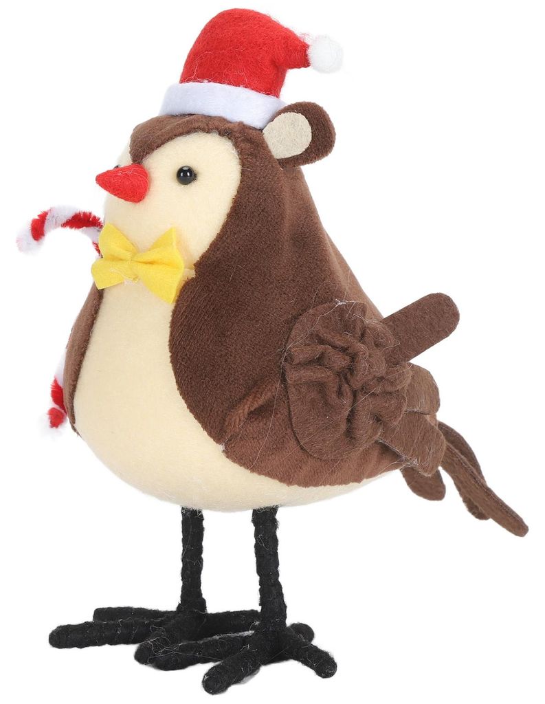 Ostervogel-Tischdeko, roter Hut, hübsche festliche Ostervogel-Fensterdekoration für drinnen