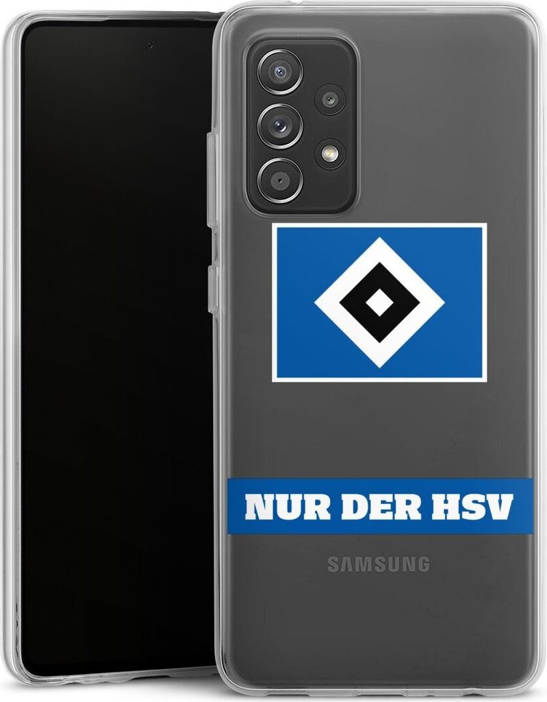 DeinDesign Handyhülle für Samsung Galaxy A52 5G Silikon Hülle Case Smartphone Schutzhülle HSV Hamburger SV Statement