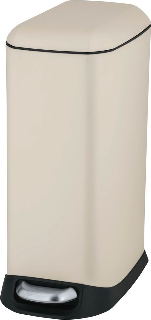 WENKO Treteimer Mod. Design 20 L, Creme, mit herausnehmbarem Einsatz