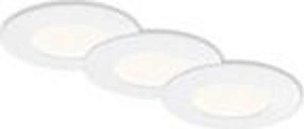 LED Einbauleuchte 3er Set 4000K Ø8,5cm 8W IP44 Kunststoff Produktbild 